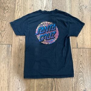 Navy Santa Cruz skateboarding T-shirt